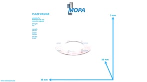 PLAIN WASHER - 51907010213 suitable for MAN D-engines
