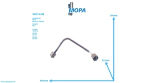 VENT LINE - 5532002658 suitable for MTU engines VENT LINE - 5532002658 suitable for MTU engines