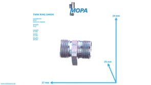 DOPPELRINGSTUTZEN - 915006010002 passend für MTU Motoren