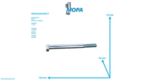 HEXAGON BOLT - 000931012175 suitable for MTU engines