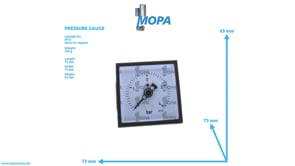 PRESSURE GAUGE - 0015361712 suitable for MTU engines