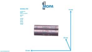 DOWEL PIN - 01102854 suitable for Deutz engines