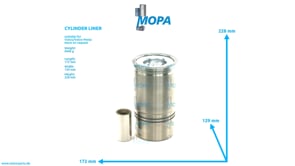 CYLINDER LINER - 21581975 suitable for Volvo/Volvo Penta engines