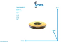 PLAIN WASHER - 01216101 suitable for Deutz engines