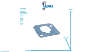 GASKET - 02123125 suitable for MWM & Deutz engines GASKET - 02123125 suitable for MWM & Deutz engines