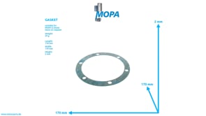 GASKET - 03375020 suitable for MWM & Deutz engines