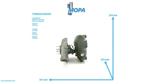 TURBOCHARGER - 51091007216 suitable for MAN D-engines