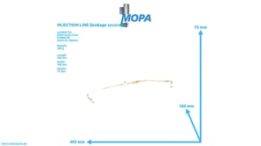 INJECTION LINE (leakage secured) - 51103030883 suitable for MAN D engines