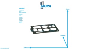 GASKET - 531SK1170 suitable for MTU engines