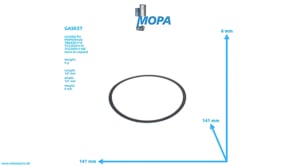 GASKET - 12305008 suitable for MWM & Deutz engines