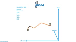 OIL SUPPLY LINE - 5501809627 suitable for MTU engines