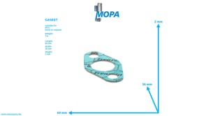 GASKET - 271511022001 suitable for MTU engines GASKET - 271511022001 suitable for MTU engines