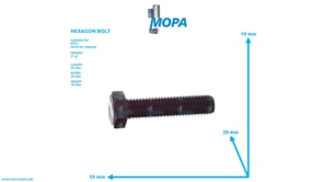 HEXAGON BOLT - 304017012018 suitable for MTU engines