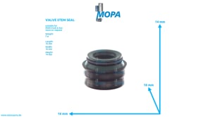 VALVE STEM SEAL - 51049020033 suitable for MAN D engines