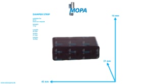 DAMPER STRIP - 5500780838 suitable for MTU engines DAMPER STRIP - 5500780838 suitable for MTU engines