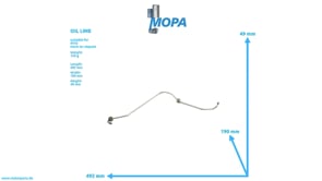 OIL LINE - 5841805120 suitable for MTU engines