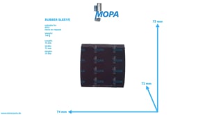 RUBBER SLEEVE - 700368060006 suitable for MTU engines
