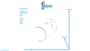 OIL FILTER - 847741 suitable for Volvo/Volvo Penta engines