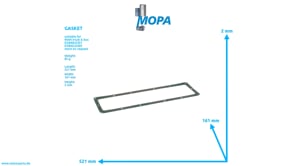 GASKET - 51099040026 suitable for MAN D engines