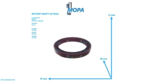 ROTARY SHAFT LIP SEAL - 04502202 suitable for Deutz engines