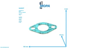 GASKET - 5901872280 suitable for MTU engines