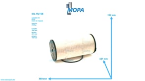 OELFILTER - 0001801809 passend für MTU Motoren