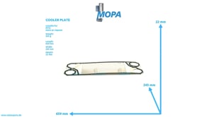 COOLER PLATE - 0002031646 suitable for MTU engines COOLER PLATE - 0002031646 suitable for MTU engines