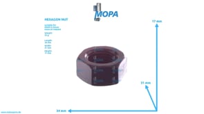 HEXAGON NUT - 01154963 suitable for MWM & Deutz engines