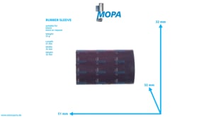 RUBBER SLEEVE - 01174169 suitable for Deutz engines