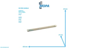 FILTER CANDLE - 02934585 suitable for MWM & Deutz engines FILTER CANDLE - 02934585 suitable for MWM & Deutz engines
