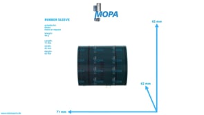 RUBBER SLEEVE - 01182589 suitable for Deutz engines
