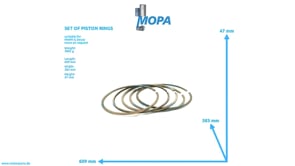 SET OF PISTON RINGS - 04040292 suitable for MWM & Deutz engines
