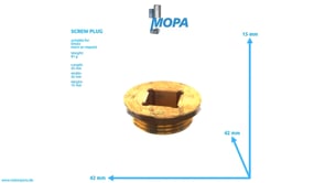 SCREW PLUG - 01222508 suitable for Deutz engines
