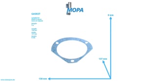 GASKET - 02086221 suitable for MWM & Deutz engines