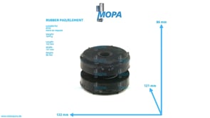 RUBBER PAD/ELEMENT - 23512476 suitable for MTU engines RUBBER PAD/ELEMENT - 23512476 suitable for MTU engines