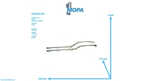 GASKET SET - 4230104833 suitable for MTU engines