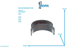 BIG END BEARING PAIR - 51024106519 suitable for MAN D-engines