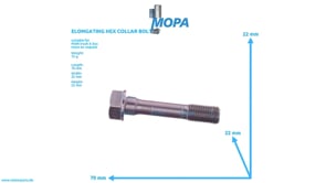 ELONGATING HEX COLLAR BOLT - 51900200190 suitable for MAN D-engines