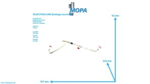 INJECTION LINE (leakage secured) - 51103030559 suitable for MAN D engines