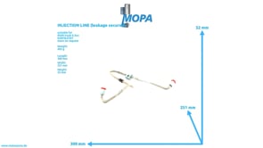 INJECTION LINE (leakage secured) - 51103030560 suitable for MAN D engines