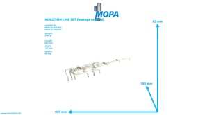 INJECTION LINE SET (leakage secured) - 51103036190 suitable for MAN D-engines