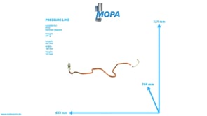 PRESSURE LINE - 5560701934 suitable for MTU engines