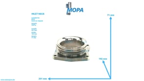 INLET NECK - 5802010330 suitable for MTU engines INLET NECK - 5802010330 suitable for MTU engines