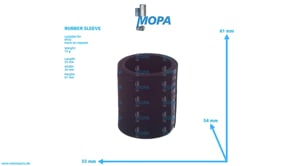 GUMMIMUFFE - 700368042009 passend für MTU Motoren