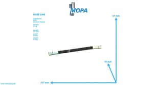 HOSE LINE - 735038008107 suitable for MTU engines HOSE LINE - 735038008107 suitable for MTU engines