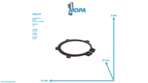 CIRCLIP - 900055040200 suitable for MTU engines