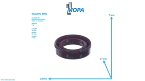 ROTARY SHAFT LIP SEAL - 827247 suitable for Volvo/Volvo Penta engines
