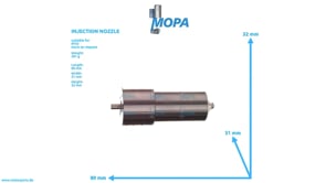 INJECTION NOZZLE - 0020175812 suitable for MTU engines
