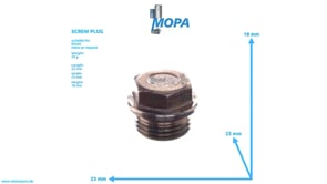 SCREW PLUG - 01118971 suitable for Deutz engines