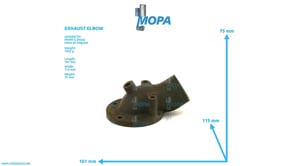 EXHAUST ELBOW - 12309398 suitable for MWM & Deutz engines